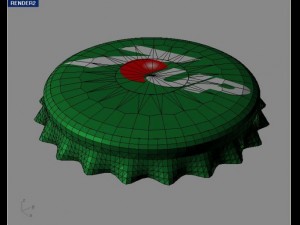 7up bottle tin cap Modèle 3D