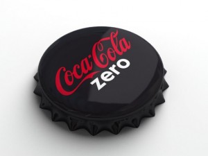 cola zero bottle tin cap 3D मॉडल