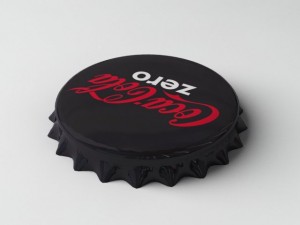 cola zero bottle tin cap 3D मॉडल