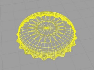 fanta orange bottle tin cap Modèle 3D