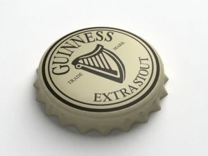 guinness beer bottle tin cap 3D Model