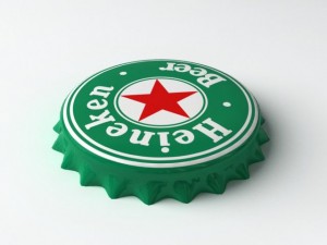 heineken bottle tin cap 3D मॉडल