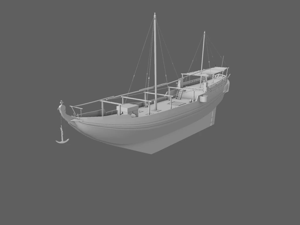 gulf ship 3D Model .c4d .max .obj .3ds .fbx .stl .blend 