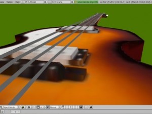 hofner bass 3D Model