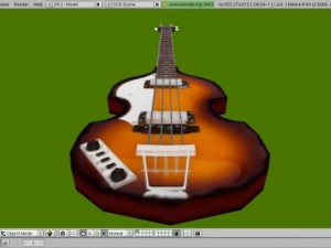 hofner bass 3D Model