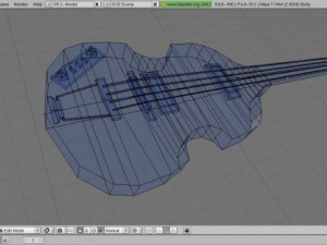 hofner bass 3D Model