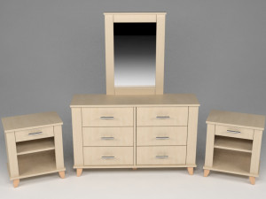 bedroom furniture set Modèle 3D