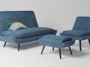 jonny furniture set Modèle 3D