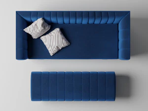 एमिसी सोफा सेट 3D मॉडल