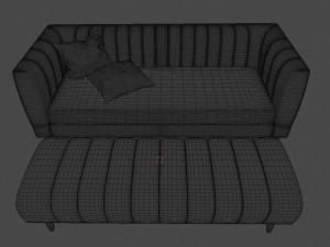 amicie sofa set Model 3D