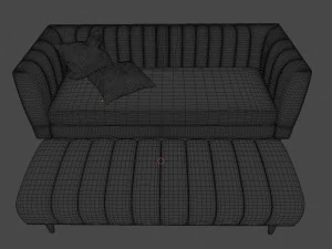एमिसी सोफा सेट 3D मॉडल