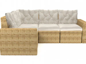 solleron rattan sofa 3D Model