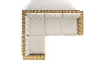 solleron rattan sofa 3D Model