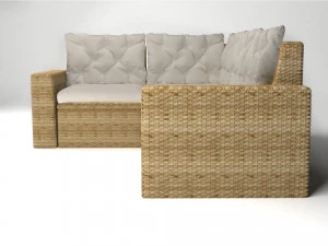 solleron rattan sofa 3D Model