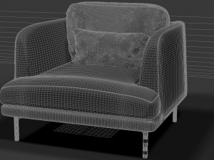 herman armchair 3D Модель