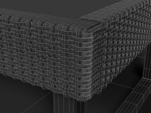 solleron rattan table 3D Model