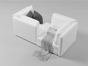 वैलेंटुना मॉड्यूलर सोफा 3D मॉडल