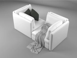 वैलेंटुना मॉड्यूलर सोफा 3D मॉडल