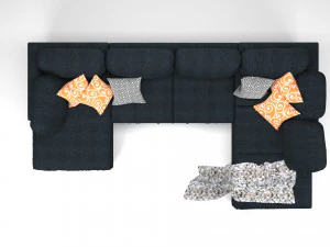 кутовий диван Монтероссо 3D Модель