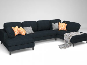 кутовий диван Монтероссо 3D Модель