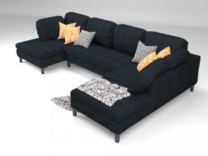 monterosso corner sofa 3D 模型