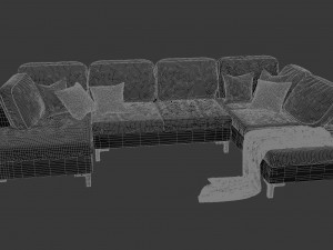 monterosso corner sofa 3D 模型