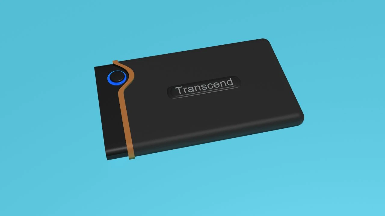 portable hard disk 3D Model .c4d .max .obj .3ds .fbx .stl .blend 