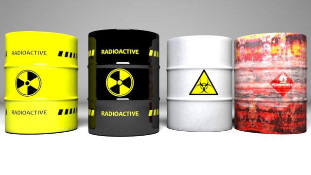 barrels 3D Model .c4d .max .obj .3ds .fbx .stl .blend 