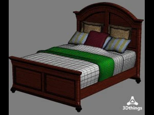 01 canyon creek arched panel bed 3D Model