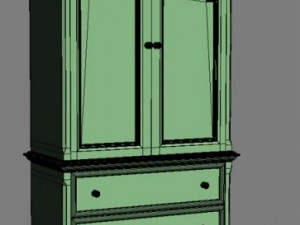 03 canyon creek armoire 3D मॉडल