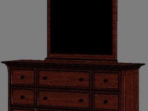 02 canyon creek dresser mirror Modelo 3D