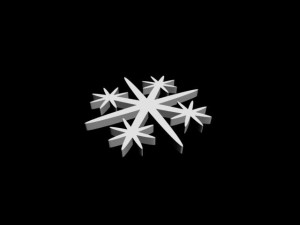 snowflake 3D-Modell