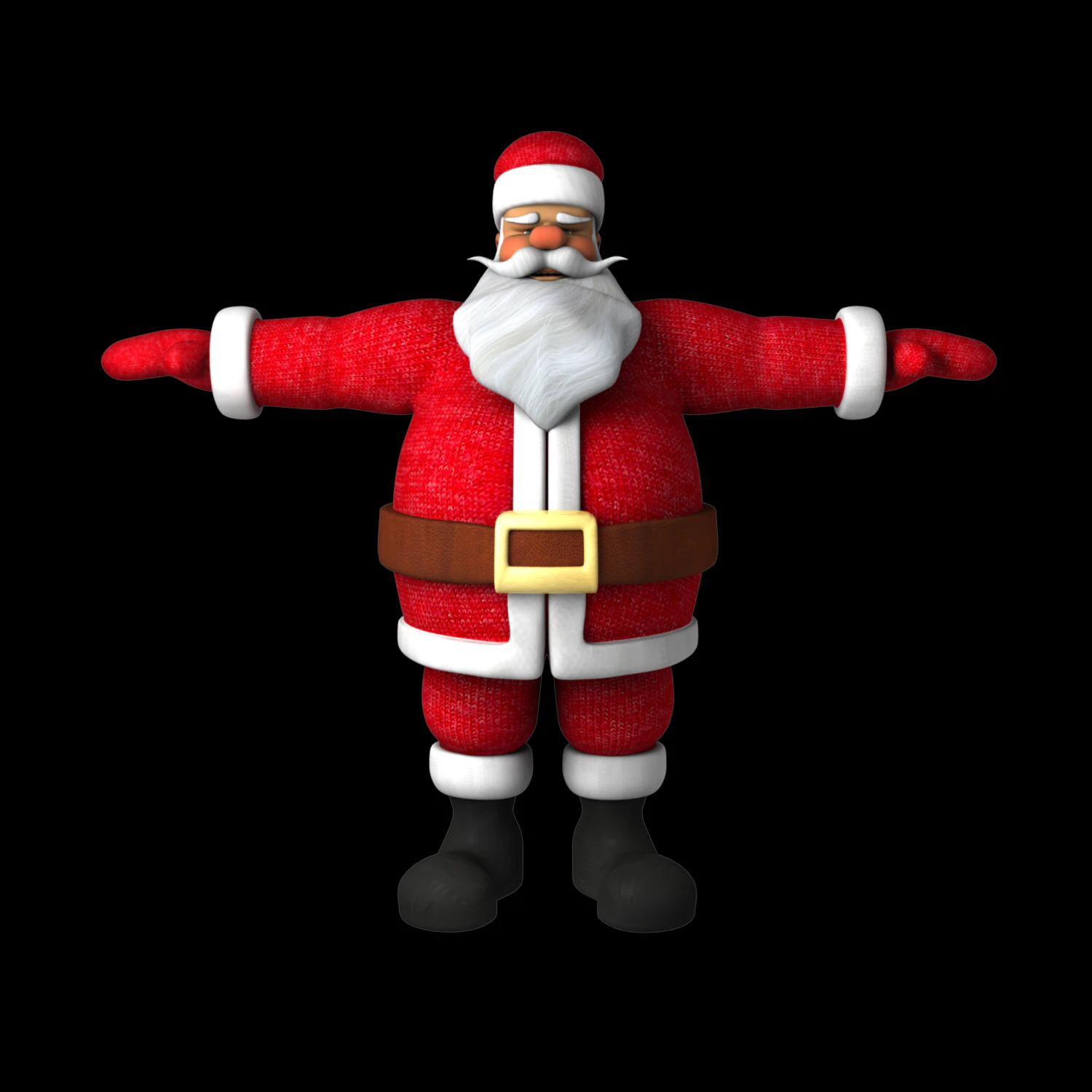 santa claus 3D Model .c4d .max .obj .3ds .fbx .stl .blend 
