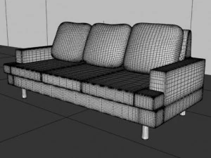 sofa set4type 3D Model
