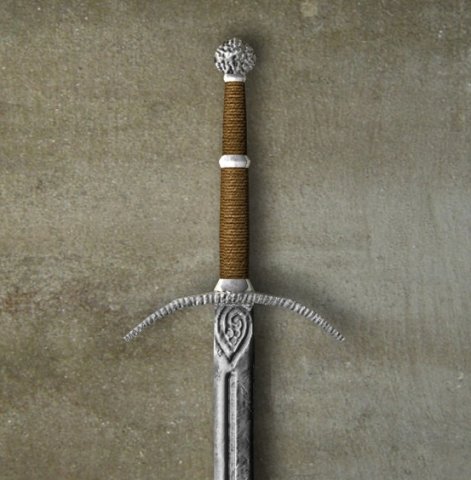 sword 3D Model .c4d .max .obj .3ds .fbx .stl .blend 