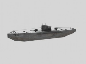 wwii submarine uboat 3D Model