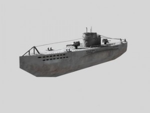 wwii submarine uboat 3D Model
