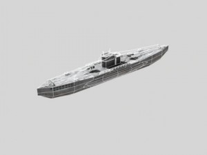wwii submarine uboat 3D Model
