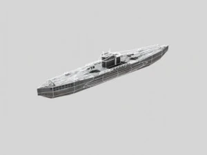 wwii submarine uboat 3D Model