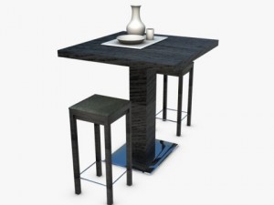 table  stools Modelo 3D