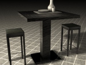 table  stools Modelo 3D