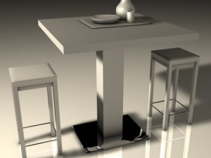 table  stools Modelo 3D