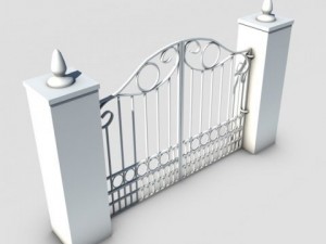 iron gate Modelo 3D
