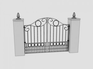 iron gate Modelo 3D