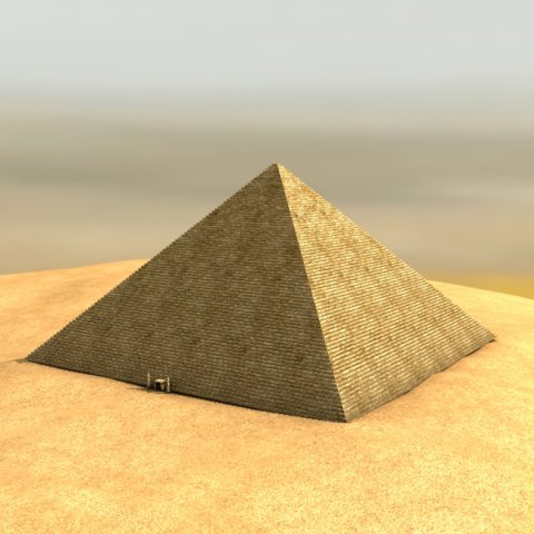 egyptian pyramid Model 3D .c4d .max .obj .3ds .fbx .stl .blend 
