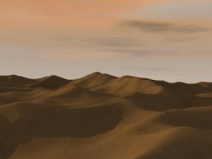 desert terrain 3D-Modell