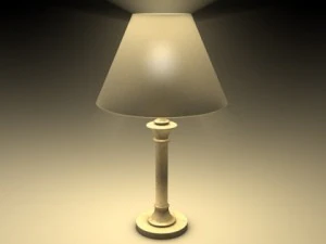 table lamp 2 3D Model