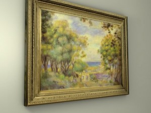 framed painting Modelo 3D