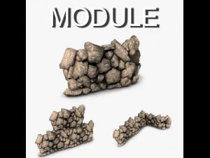 rock wall 3D Model
