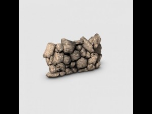 rock wall Modelo 3D